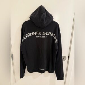 Authentic Chrome Hearts Black Hoodie with White Accents size m